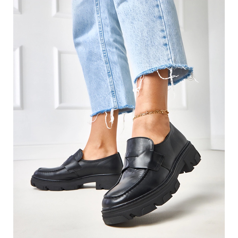 Černé boty z ekokůže Kirna černá 2