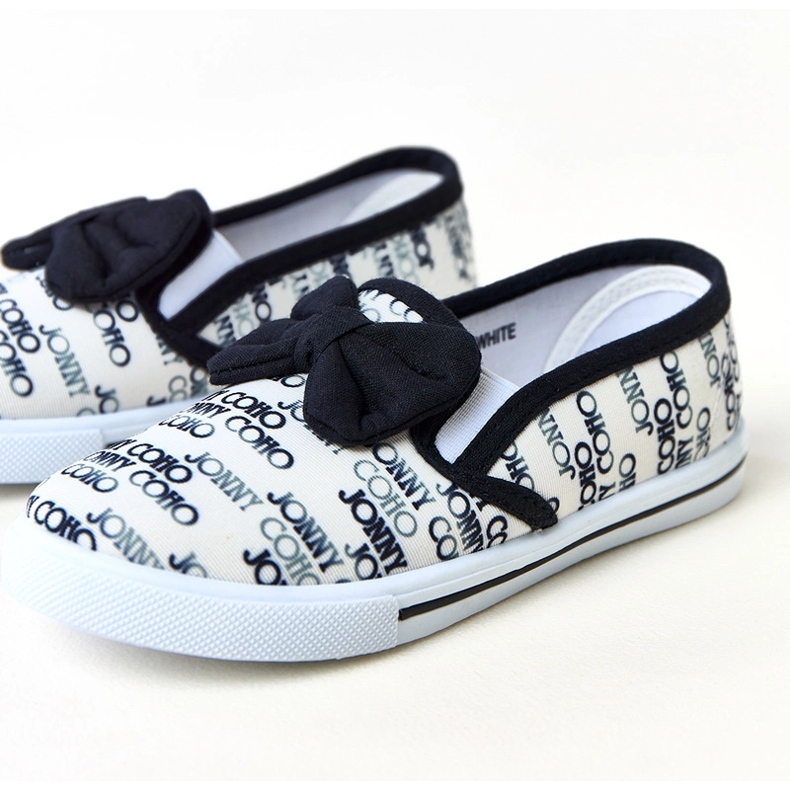 Tenisky bílých dětí s lukem Missi 1