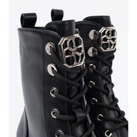 Shelvt Černé přichycené sáčky s kovovou dekorací černá 1