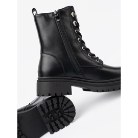 Shelvt Černé přichycené sáčky s kovovou dekorací černá 2