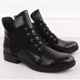 Vinceza Vincez Boots v roce 16477 Jan348a černá 2