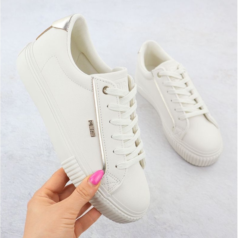 Big Star Eco -leather Sneakers in SS274027 Int2164B bílý 1