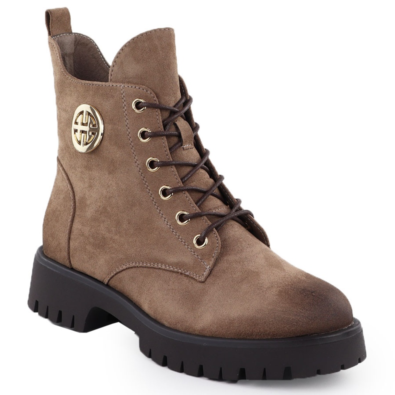 Sumišové boty izolované ženské béžové Potocki Z25-SZ12672 béžový 1