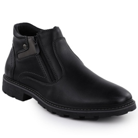 Pánské boty izolované boty pro posuvníky Black Vanhorn AN71309 černý 1