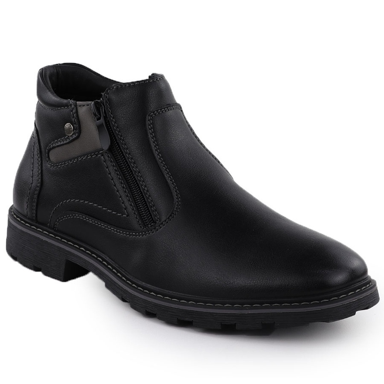 Pánské boty izolované boty pro posuvníky Black Vanhorn AN71309 černý 1
