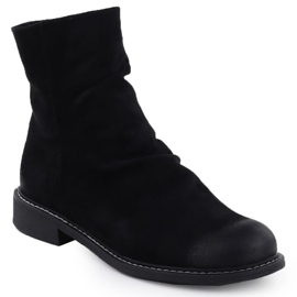 Dámské semišové boty Black Potocki Z25-SZ12716 černý 1