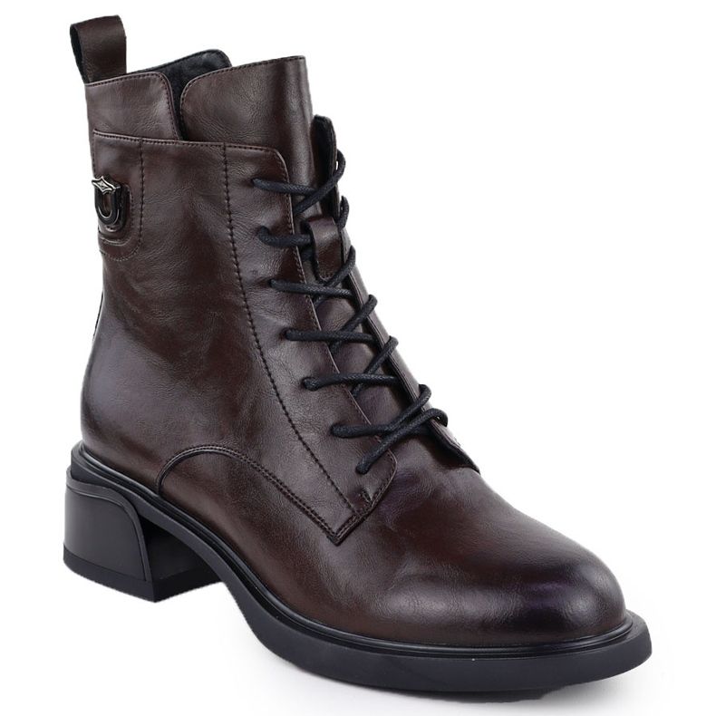 Dámské kožené boty Filippo DBT7369 Women's Brown Workers 1