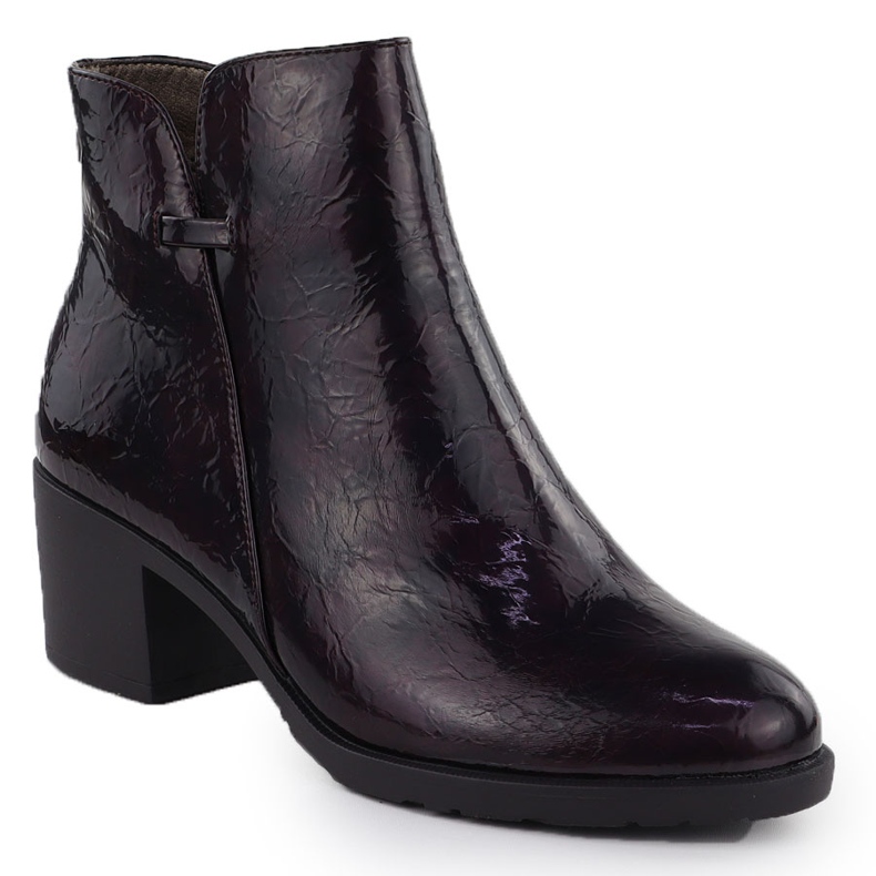 Malované boty na Burgundsku M. Daszyński SA128-61 pro ženy 1