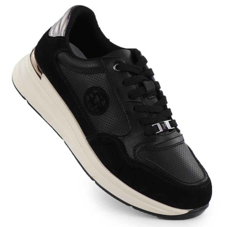 Dámské kožené boty černé filippo DP7106/25 1