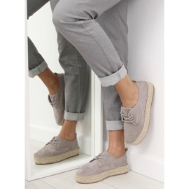 Šedé espadrilky pro ženy LL-118 Šedá 1 Šedé espadrilky pro ženy LL-118 Šedá 1