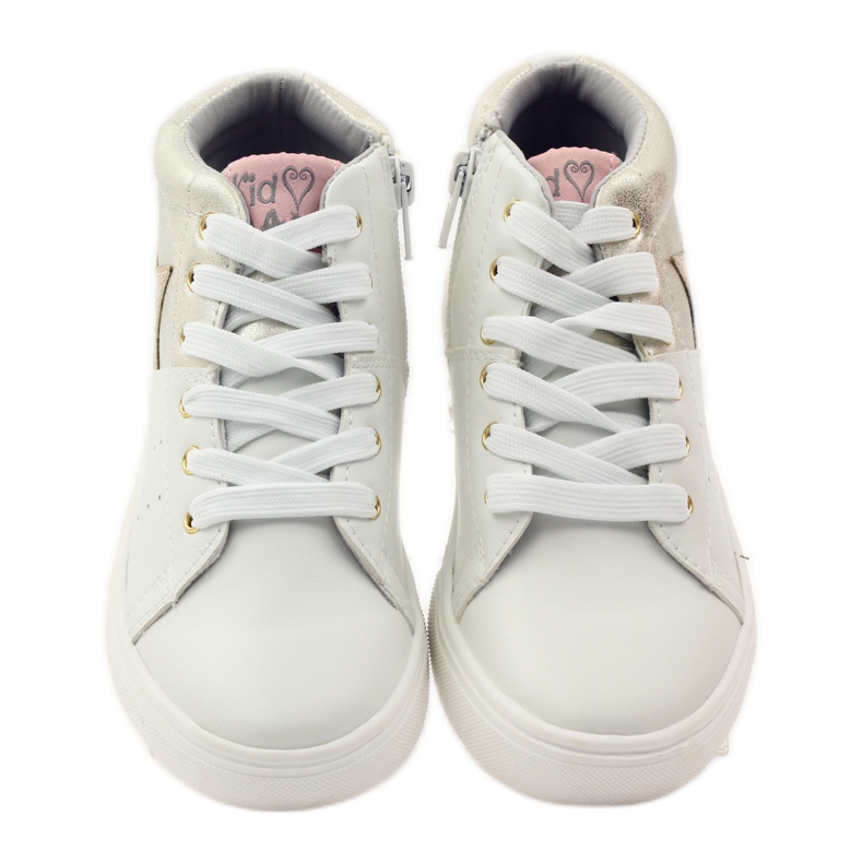 American Club Atletické americké kotníkové boty s koženou stélkou žlutá bílý 4 American Club Atletické americké kotníkové boty s koženou stélkou žlutá bílý 4