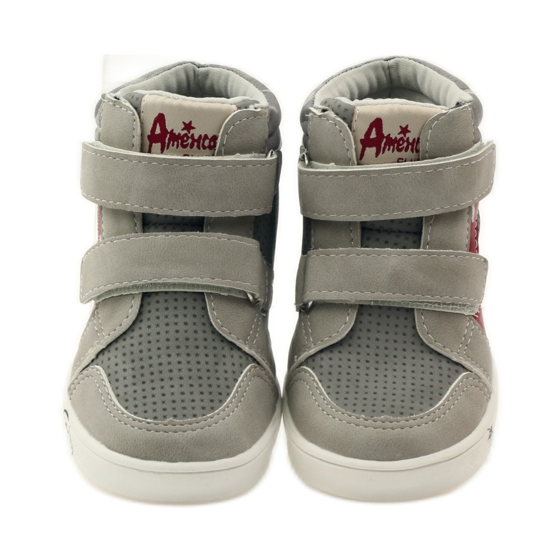 American Club Americká sportovní obuv 17353 červené šedá 4