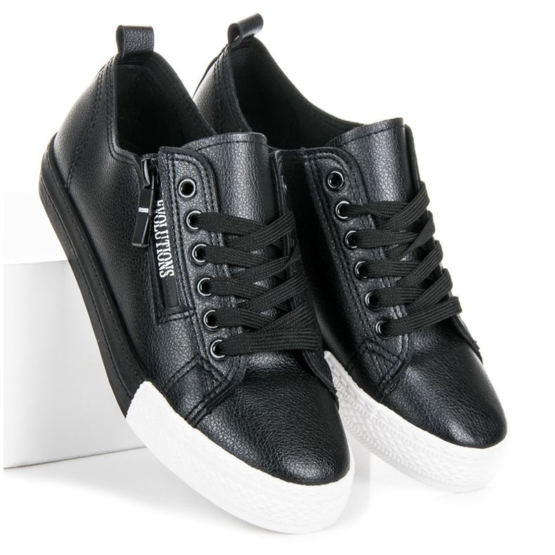 Tenisky Na Platformě černý 1