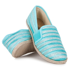 Modré espadrilky modrý 2