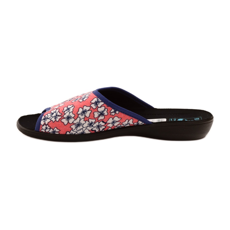 Adanex Světlé korálové květované pantofle G1/2 bílý vícebarevný růžový 2