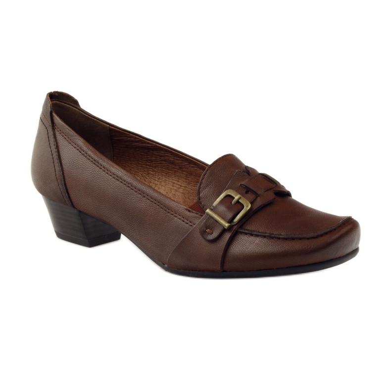 Polobotky Caprice lodičky dámské boty 24305 hnědý 1 Polobotky Caprice lodičky dámské boty 24305 hnědý 1