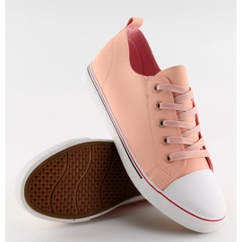 Růžové dámské tenisky růžové XL01p Růžová růžový 2