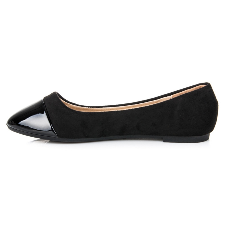 Seastar Baleríny s lakovanou špičkou černý 2