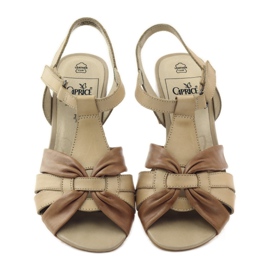 Caprice sandály dámské boty 28205 hnědý 4