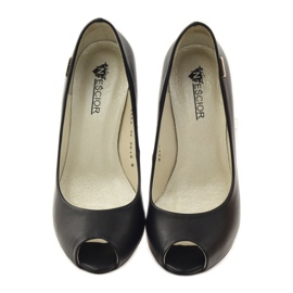 Dámské lodičky na vysokém podpatku Neścior 99 černé černá 4