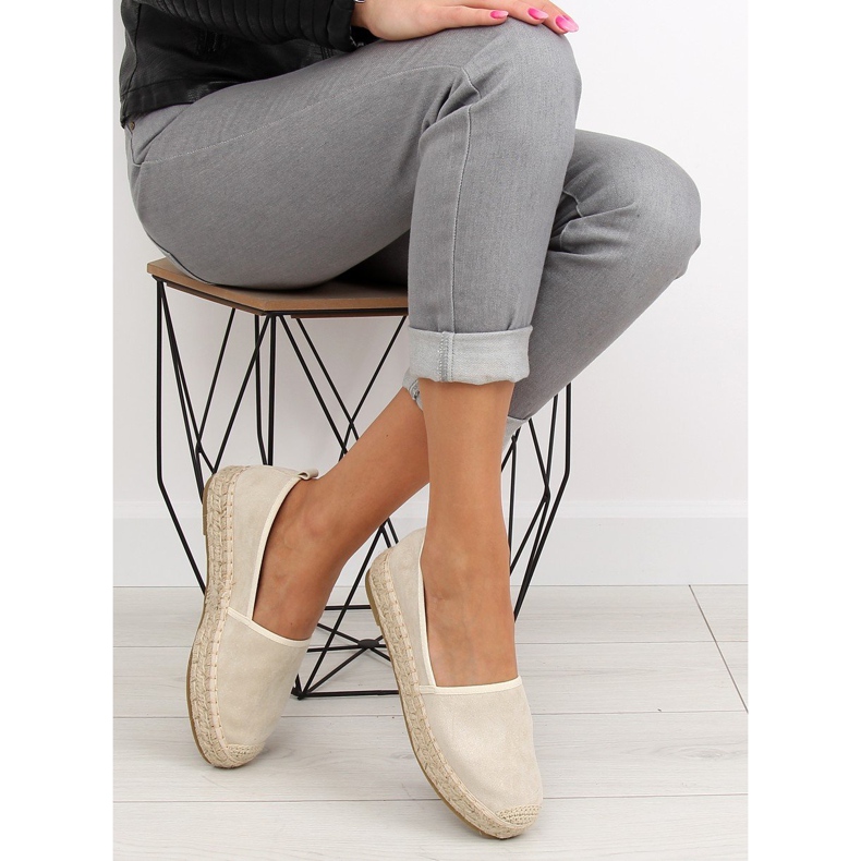 Béžové espadrilky pro ženy BB10P béžové béžový 1