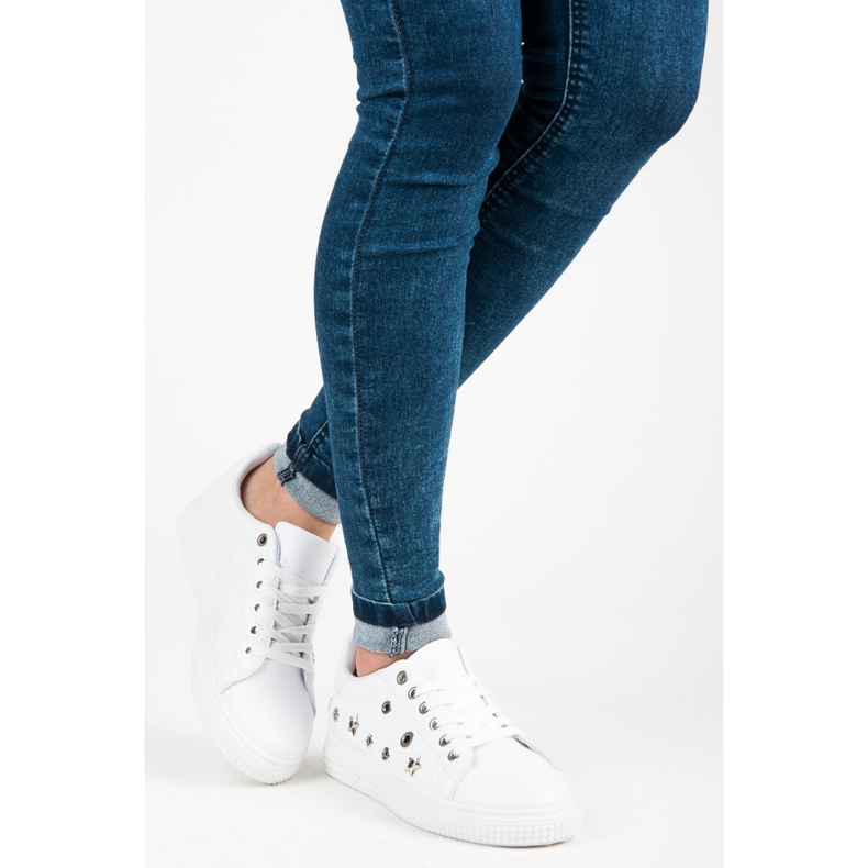 Bílé tenisky hvězdičky bílý 2