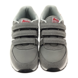 American Club Americká kožená stélka sportovní obuv červené šedá bílý 4