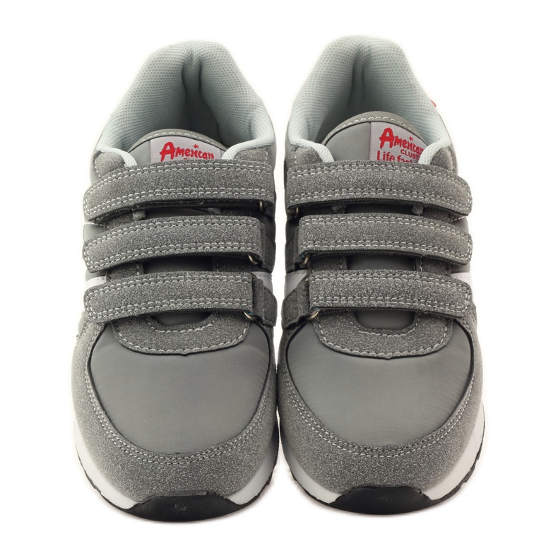 American Club Americká kožená stélka sportovní obuv červené šedá bílý 4