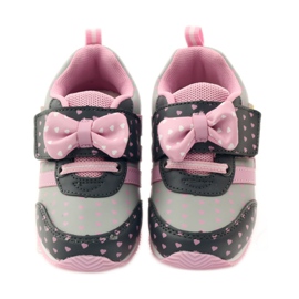 American Club Americká sportovní obuv s koženou stélkou růžový šedá 4