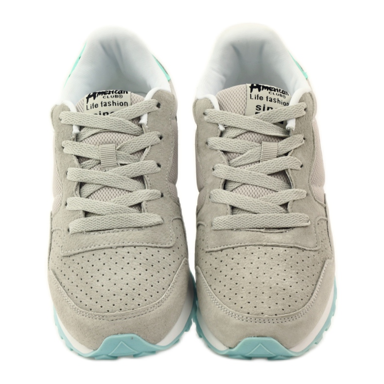 American Club Americká kožená sportovní obuv 6506 šedá vícebarevný 4 American Club Americká kožená sportovní obuv 6506 šedá vícebarevný 4