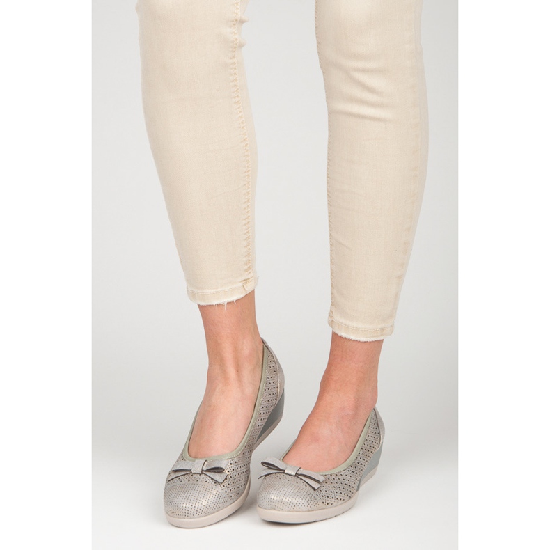 Vinceza Balerína s mašlí šedá 1