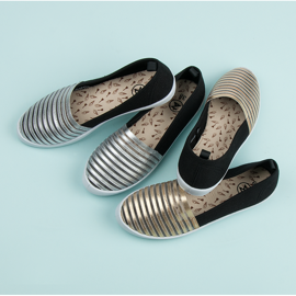 Mckeylor Černozlaté slip on tenisky žluť černý 1
