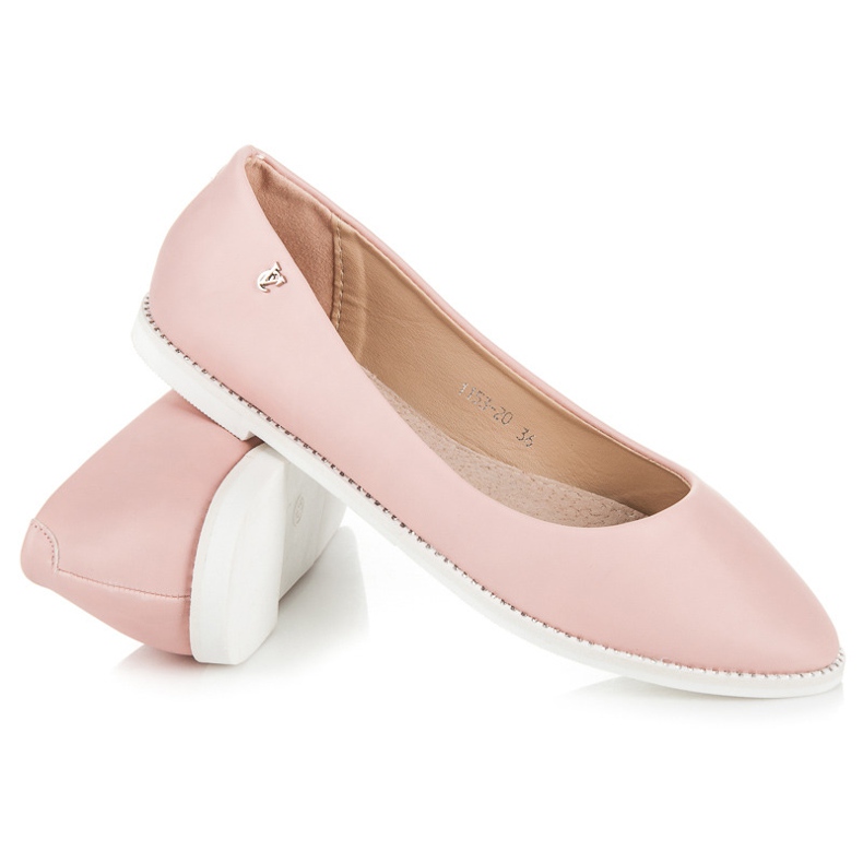 Vices Růžové baleríny s kamínky růžový 1