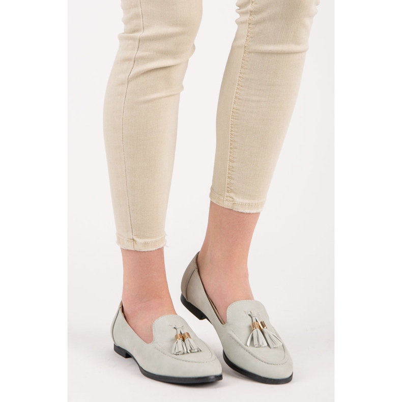 Vices Mokasíny s třásněmi šedá 2