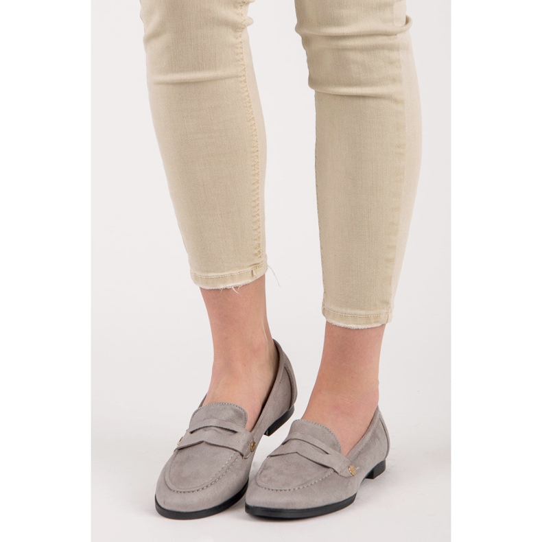 Seastar Semišové mokasíny šedá 1