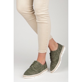 Kylie Prolamované espadrilky zelený 2