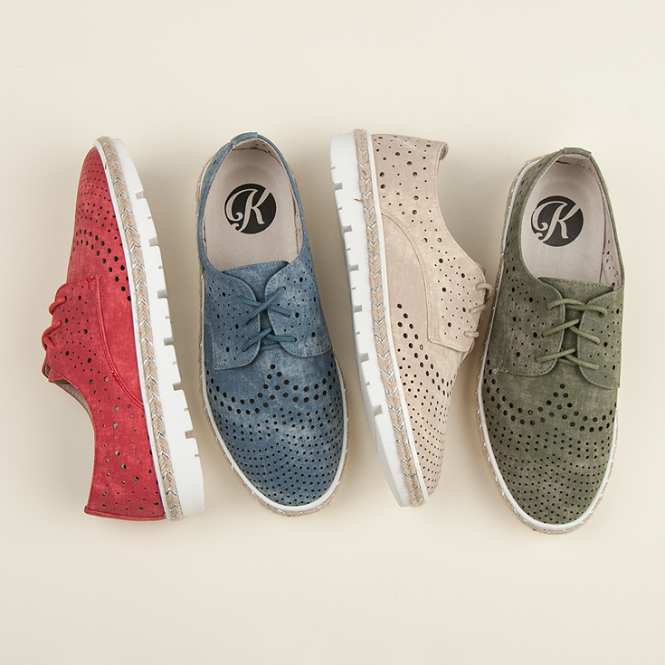 Kylie Prolamované espadrilky zelený 1