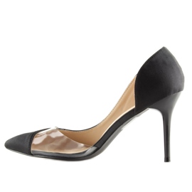 F352 černé asymetrické podpatky černý 1