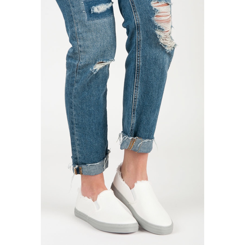 Seastar Bílé slipony bílý 2