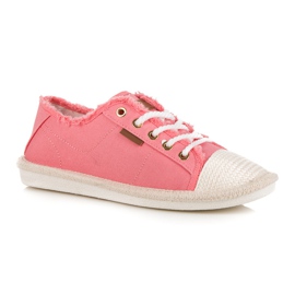 Seastar Šněrovací tenisky, espadrilky růžový 4