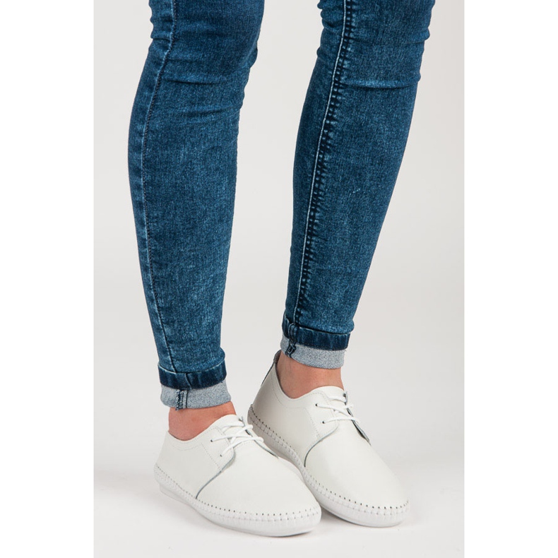 Vinceza Lehké zavazované tenisky bílý 1