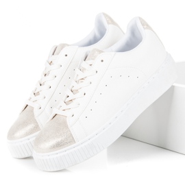 Vázané tenisky s hadím potiskem bílý 2 Vázané tenisky s hadím potiskem bílý 2