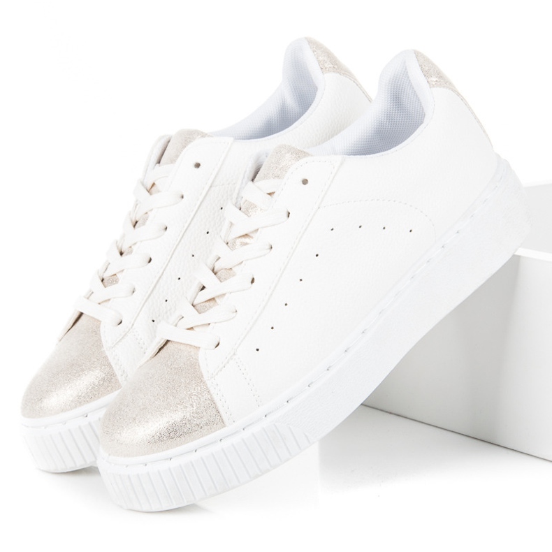 Vázané tenisky s hadím potiskem bílý 2 Vázané tenisky s hadím potiskem bílý 2