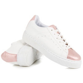 Vázané tenisky s hadím potiskem bílý 1