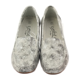 Filippo Šedé mokasíny Lordsy pro ženy F 006 šedá 4