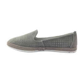 Filippo Šedé baleríny Lords F 081 espadrilky šedá 2