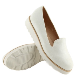 Bílé lordsy mokasíny T309P White bílý 6
