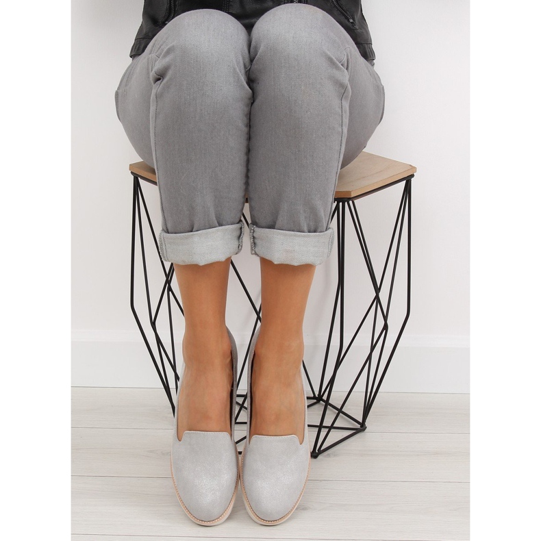 Šedé Mokasíny lordsy T309P Šedé šedá 2