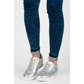 Vices Stříbrné sportovní boty šedá 1