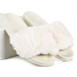 Bona Dámské pantofle s kožíškem hnědý 1